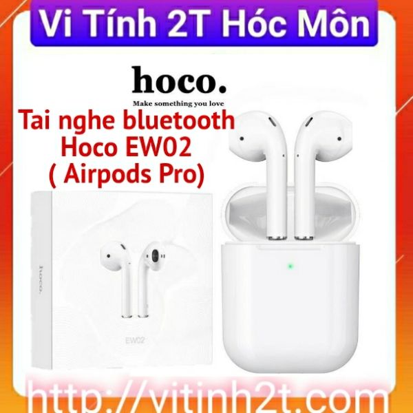 Tai nghe bluetooth Hoco ew02 chính hãng - Tai nghe bluetooth TWS Hoco ew02 Original series V5.0 (Trắng) - Hãng phân phối chính thức