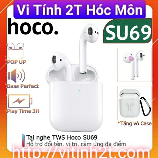 Tai nghe TWS Hoco SU69 mở Pop Up, hỗ trợ định vị, đổi tên, cảm ứng