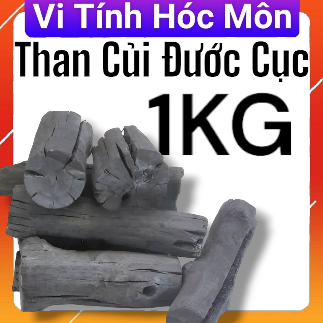 Than củi 1 kg THAN CỦI ĐƯỚC CỤC THAN ĐƯỚC CỤC HÓC MÔN THAN NƯỚNG THAN NẤU