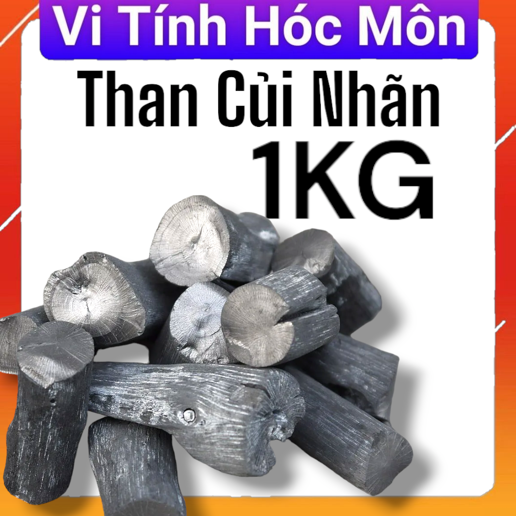 Than củi 1 kg THAN CỦI NHÃN THAN NHÃN HÓC MÔN THAN NƯỚNG THAN NẤU