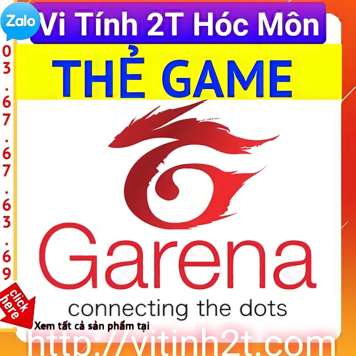 Thẻ nạp game garena các mệnh giá thẻ game