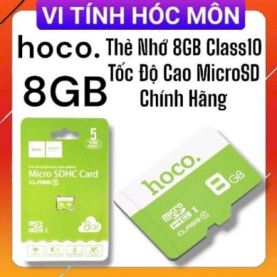 Thẻ Nhớ 8GB Class10 Tốc Độ Cao MicroSD Chính Hãng Hoco