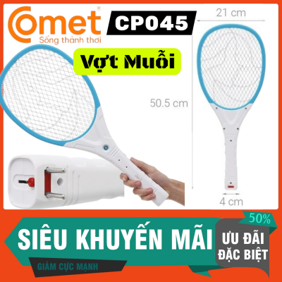 ( có Vat) Vợt Muỗi Điện Comet CP045 Chính Hãng Diệt Muỗi Hiệu Quả An Toàn Gia Đình | Vi Tính Hóc Môn