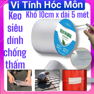 Băng Keo Siêu Dính Đa Năng - Keo dán chống thấm đa năng cho tường 10cm x5m