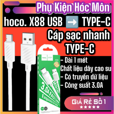 ( Type C) Cáp sạc nhanh 3.0A hoco x88