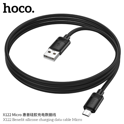 ( USB - MICRO USB) Cáp sạc dữ liệu silicon siêu dẻo Benefit Hoco X122 Micro