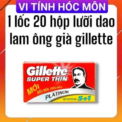 1 lốc 20 Hộp lưỡi lam Gillette (Lưỡi lam ông già)