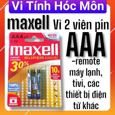 Pin Super Alkaline AAA vỉ 2 viên MAXELL LR03AAAPRO