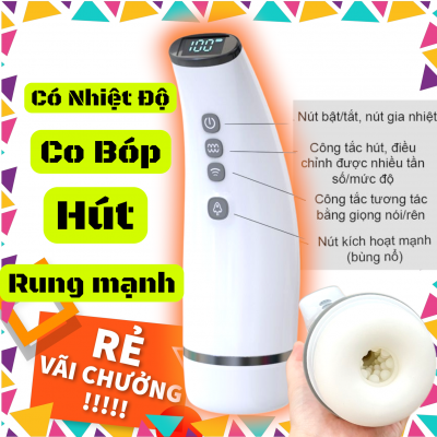Âm đạo máy thủ dâm giả bú mút tự động co bóp Xoxo có nhiệt và đèn led sang xịn mịn | Vi Tính Hóc Môn | Đồ Chơi Tình Yêu | Sextoy Nam Cao Cấp | Âm Đạo Giả Tự Động | Máy Rung Co Bóp | Đồ Chơi Người Lớn | Shop Sextoy Uy Tín | Hàng Chính Hãng | Giao Kín Đáo |