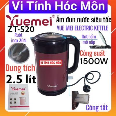 Ấm đun nước siêu tốc Yumei Zt-520 2.5 Lít , bình đun nước siêu tốt chất lượng 2.5L