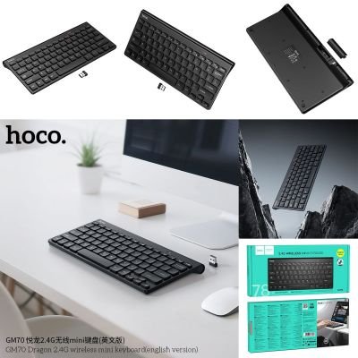 Bàn phím mini không dây Hoco GM70 Dragon | Bàn phím Bluetooth 2.4G phiên bản tiếng Anh | Bàn phím nhỏ gọn tiện dụng | Bàn phím chơi game – văn phòng | Kết nối ổn định, độ trễ thấp | Phụ kiện máy tính cao cấp | Mua bàn phím chính hãng giá tốt | Vi Tính Hóc