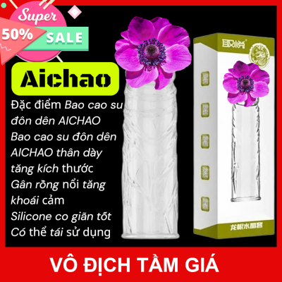 Bao cao su đôn dên AICHAO trơn tăng kích thước cực sướng | Vi Tính Hóc Môn | Bao cao su đôn dên AICHAO gân rồng tăng khoái cảm mạnh