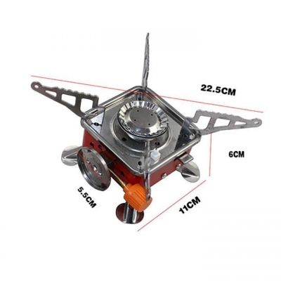 Bếp ga du lịch mini [TẶNG DÂY DẪN GA ] dã ngoại gấp gọn đa năng tiện lợi, có van điều chỉnh ga cao