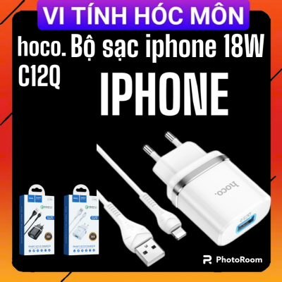 bộ sạc iphone hoco c12Q