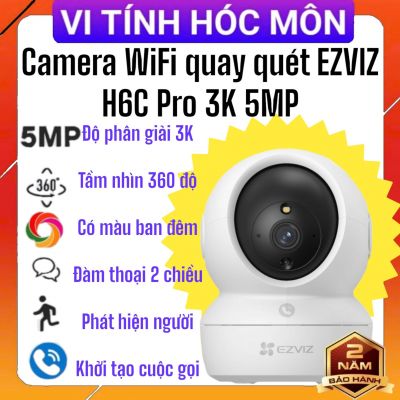 Camera Ezviz Xoay 360 Trong Nhà H6C Pro 3K (5.0MP)