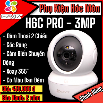 Camera Ezviz Xoay 360 Trong Nhà H6C Pro - 3MP