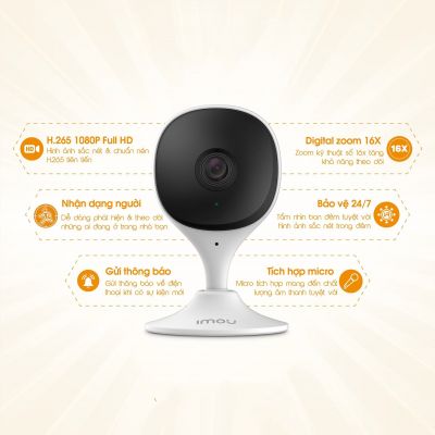 Camera WIFI IP 2M IMOU C22EP có đàm thoại 2 chiều, có còi hú