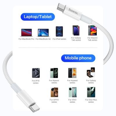Cáp sạc dữ liệu Hoco X56 chính hãng 60W | Cáp Type-C sang Type-C sạc nhanh | Truyền dữ liệu tốc độ cao | Dây bền chắc lõi đồng tinh khiết | Vi Tính Hóc Môn