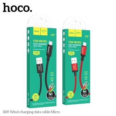 ( CÓ VAT) Cáp Sạc Hoco X89 Micro | Cáp Sạc Micro USB Sạc Nhanh | Dây Sạc Bền Bỉ | Truyền Dữ Liệu Ổn Định | Lõi Đồng Dày | Không Nóng Máy | Dài 1M | Chính Hãng HOCO | Giá Tốt | Bán Chạy | Giao Nhanh | Vi Tính Hóc Môn | HOCO Hóc Môn