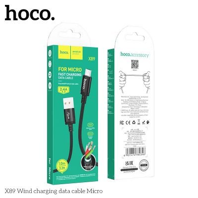 ( CÓ VAT) Cáp Sạc Hoco X89 Micro | Cáp Sạc Micro USB Sạc Nhanh | Dây Sạc Bền Bỉ | Truyền Dữ Liệu Ổn Định | Lõi Đồng Dày | Không Nóng Máy | Dài 1M | Chính Hãng HOCO | Giá Tốt | Bán Chạy | Giao Nhanh | Vi Tính Hóc Môn | HOCO Hóc Môn