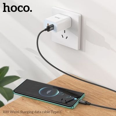 (có VAT) Cáp Sạc Hoco X89 USB – Type-C Chính Hãng | Sạc Nhanh Ổn Định | Truyền Dữ Liệu Tốt | Dây Bền Chống Đứt | Vi Tính Hóc Môn