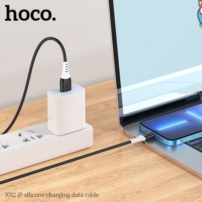 (có VAT) Cáp Sạc iPhone Hoco X82 Dây Silicone Mềm | Chuẩn Lightning | Sạc Nhanh 2.4A | Vi Tính Hóc Môn | hoco Hóc Môn