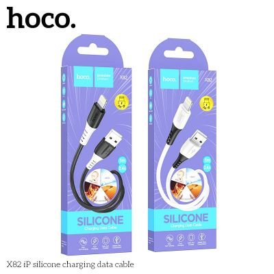 (có VAT) Cáp Sạc iPhone Hoco X82 Dây Silicone Mềm | Chuẩn Lightning | Sạc Nhanh 2.4A | Vi Tính Hóc Môn | hoco Hóc Môn
