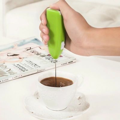 Cây đánh trứng cafe cầm tay xài pin tạo bọt, đánh tạo kem Máy Đánh Caffe Trứng Cầm Tay Mini Dùng Pin Tạo Bọt