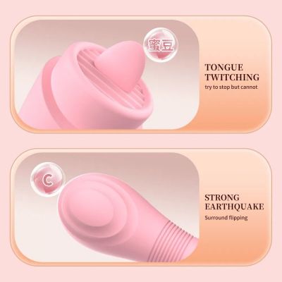 Chày rung Máy Rung 2 Đầu Liếm & Rung 24 Chế Độ – Kích Thích Kép | Máy Massage Cá Nhân | Đồ Chơi Tình Yêu | Silicon Cao Cấp | Pin Sạc USB | Chống Nước | Rechargeable Waterproof Silicone Vibrator 1100 50Db Vibrating Stick Massage | Hàng Chính Hãng | Giao Kí