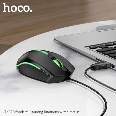 Chuột Có Dây Hoco GM37 Chính Hãng Có Led Đổi Màu