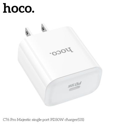 CỐC SẠC HOCO C76 PRO PD30W MỘT CỔNG MAJESTIC (US) Củ Sác