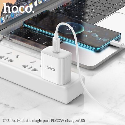 CỐC SẠC HOCO C76 PRO PD30W MỘT CỔNG MAJESTIC (US) Củ Sác