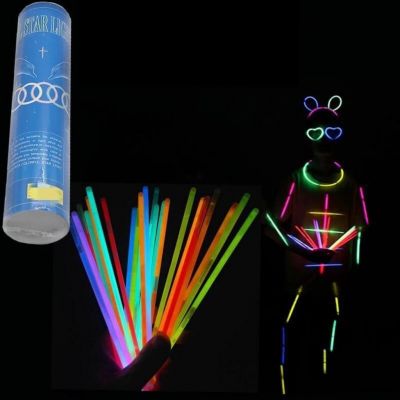 Combo 100 Que Vòng Tay Phát Sáng, Vòng Tay Dạ Quang Phát Sáng Trong Bóng Tối Nhiều Màu Sắc Tươi Tắn Rực Rỡ Cho Các Bé