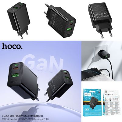 Củ sạc Cốc sạc Hoco CS95A Leader PD30W+QC3.0 MỚI (EU)