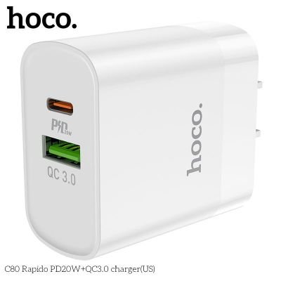 Củ Sạc Nhanh 2 Cổng CAO CẤP Hoco C80/C80A Sạc 3.0 PD | Cốc Sạc Hoco Chính Hãng | Sạc Nhanh iPhone Samsung | Sạc An Toàn Bền Bỉ | Phụ Kiện Sạc Chất Lượng Cao | Giá Rẻ Giao Nhanh | Vi Tính Hóc Môn