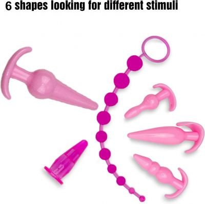 Đồ chơi khiêu dâm 6 món tập luyện hậu môn | Bộ dụng cụ huấn luyện hậu môn silicon | Plug hậu môn mở rộng kích thích | Anal Training Set cho cặp đôi | Đồ chơi tình dục hậu môn silicon | Thiết bị cắm hậu môn cao cấp | Kích thích hậu môn cho nam nữ | Bộ đồ c