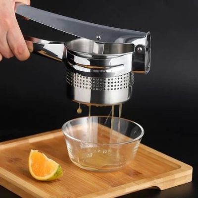 Dụng Cụ Ép Trái Cây, Nghiền Củ Quả Bằng Tay Inox 304 Size 9cm