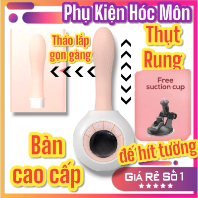Dương Vật Giả Dildo Dính Tường Rung Thụt Cao Cấp Tháo Lắp Dễ Dàng | Đồ Chơi Người Lớn | Phụ Kiện Phòng The | Hàng Cao Cấp | Vi Tính Hóc Môn