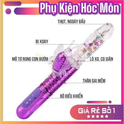 Dương vật giả rung thụt ngoáy LiBo siêu cao cấp cánh bướm | Massage đa năng | Hỗ trợ phòng the | Sạc pin cao cấp | Vi Tính Hóc Môn | Đồ Chơi Tình Yêu Hóc Môn