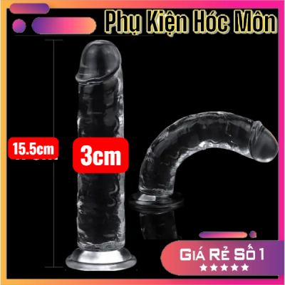 Dương vật giả silicon mềm | Eggless không bi | Dài 15.5cm | Đường kính 3cm | Co giãn tốt | Kích thích mạnh | Đồ chơi tình yêu cho nữ | Chống nước | Dễ bảo quản | Bán chạy | Uy tín | Vi Tính Hóc Môn