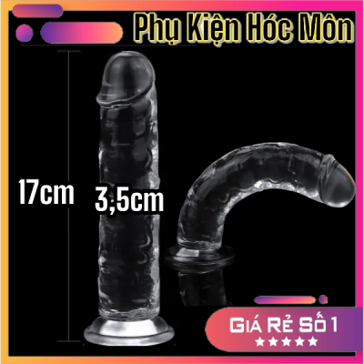Dương vật giả silicon mềm | Eggless không bi | Dài 17cm | Đường kính 3,5cm | Co giãn tốt | Kích thích mạnh | Đồ chơi tình yêu cho nữ | Chống nước | Dễ bảo quản | Bán chạy | Uy tín | Vi Tính Hóc Môn