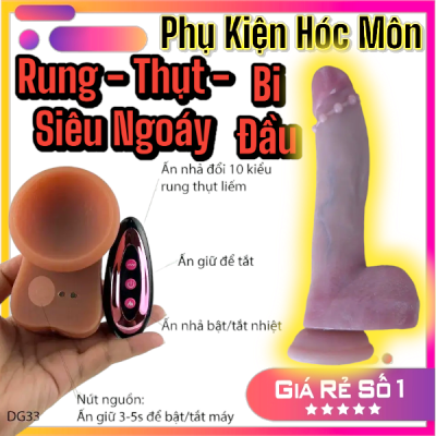 Dương vật MUHA vòng bi ngoáy thụt cực phê | Cu giả có remote rung mạnh | Sextoy thụt rung ngoáy chính hãng MUHA | Đồ chơi tình yêu cho nữ cao cấp MUHA | Rung – Ngoáy – Thụt – Điều khiển xa | Vi Tính Hóc Môn