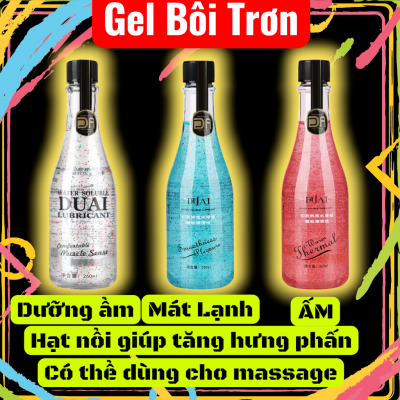 Gel Bôi trơn Duai 3 Màu Hạt Nổi Dưỡng ẩm , Se Khít Làm Hồng Tốt Cho Da -Đỏ Tăng Ấm 260ml Gel bôi trơn DUAI giảm đau rát khi quan hệ có thể dùng Massage toàn thân