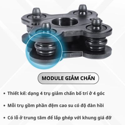 Giá đỡ kẹp điện thoại xe máy BSDDP chống rung cao cấp, gắn ghi đông chân gương chắc chắn chống trộm