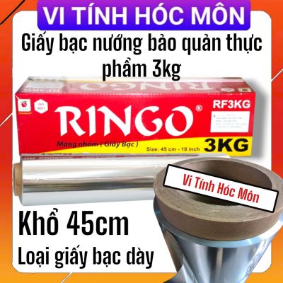 Giấy bạc nướng thực phẩm Ringo 3kg khổ 45 cm nặng 3kg màng nhôm giao hoả tốc Tp Hồ Chí Minh