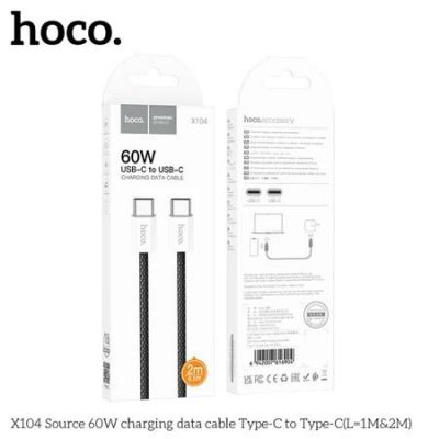 ( dài 2 mét) Cáp Sạc Nhanh 60W Hoco X104 2M Type-C to Type-C