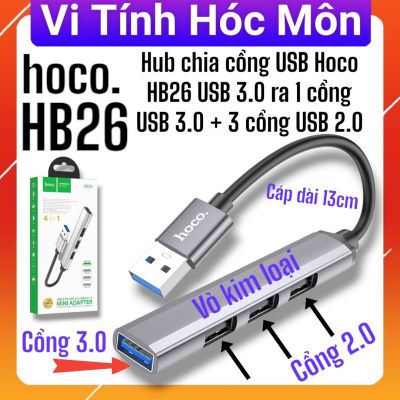 Hub chia cổng USB Hoco HB26 USB 3.0 ra 1 cổng USB 3.0 + 3 cổng USB 2.0 HUYỆN HÓC MÔN