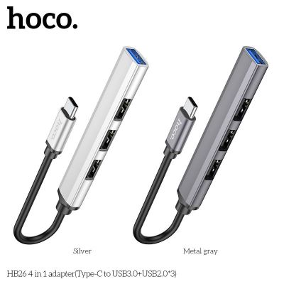 Hub chuyển Type c sang usb 4in1 hoco HB26 2.0 3.0