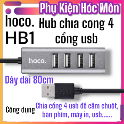 HUB Hoco HB1 4 cổng USB chính hãng chia usb