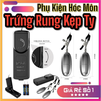 Trứng rung kẹp vú rung inox đa tần số Nipple Sextoy, Kích thích vú | Kẹp vú rung cực mạnh đa chế độ | Kích thích đầu ti inox rung cực khoái | Đồ chơi tình yêu cho nữ và cặp đôi | Sản phẩm kích dục inox cao cấp | Vi Tính Hóc Môn